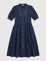 Kleid Kordelia Marine Sandstein | Feli und Hans