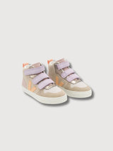Junior Shoe Small V-10 Mid Multico-Almond_Peach In Sustainable Leather | Veja
