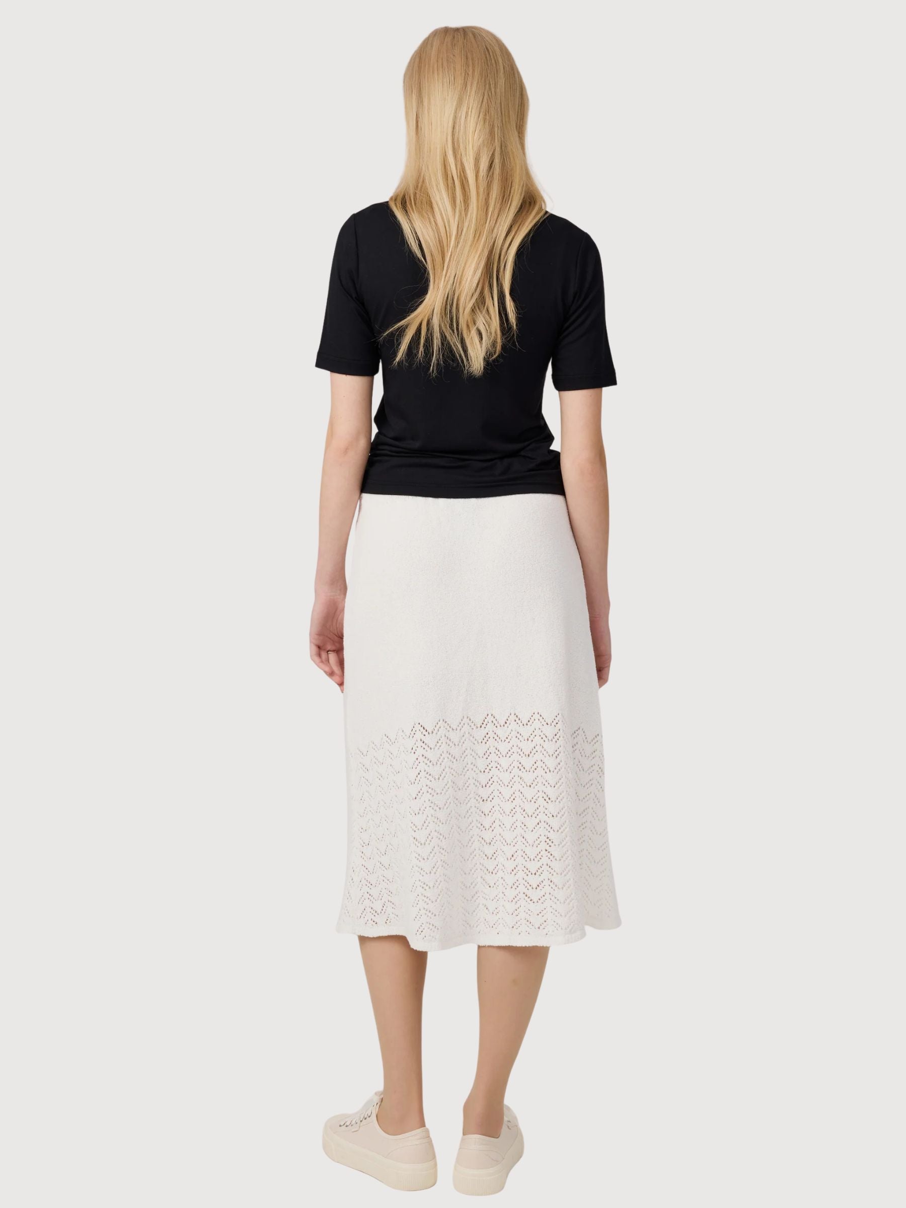 Gonna in maglia Milja bianca | Makia