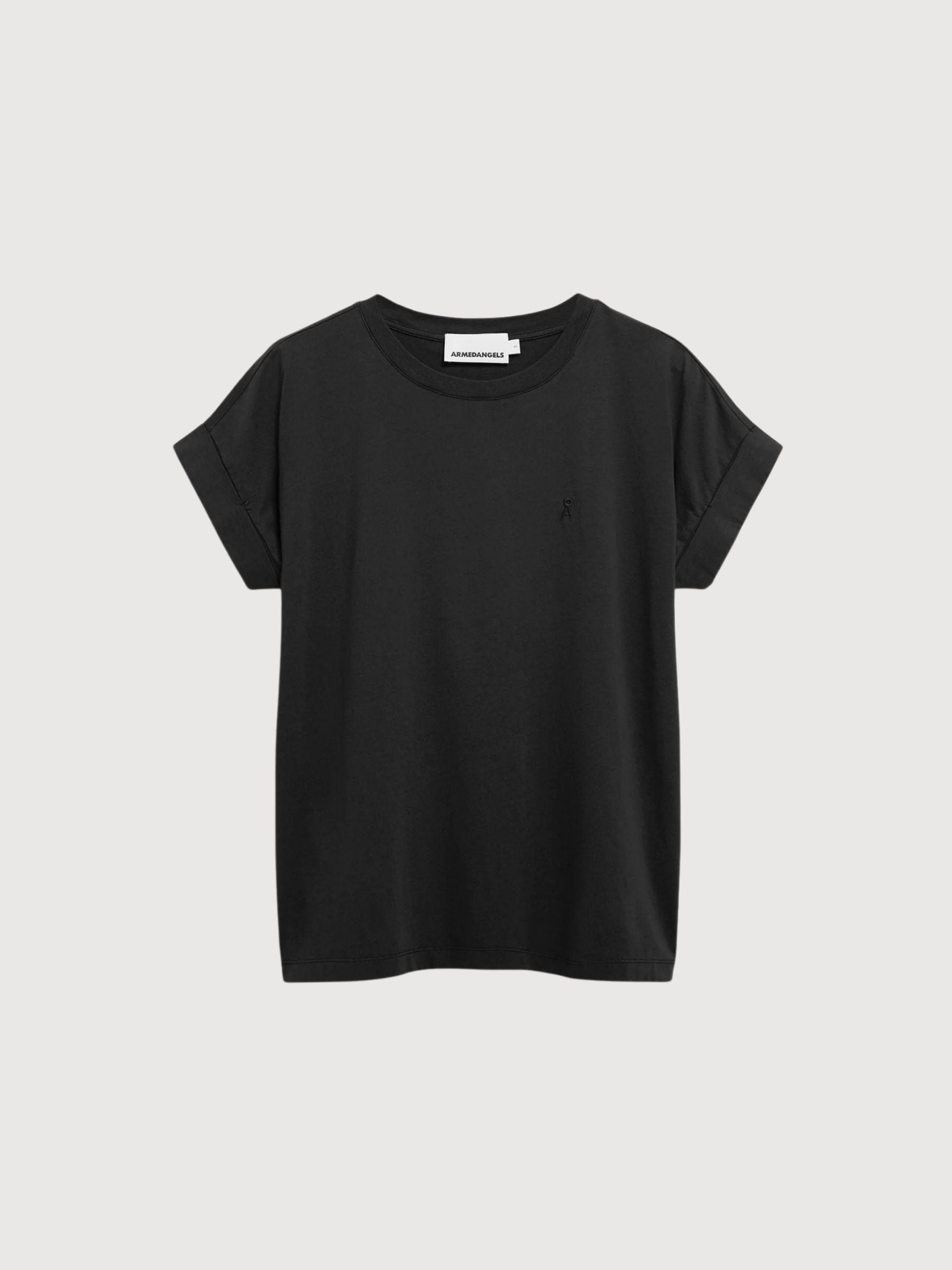 T-Shirt Idaara Black Woman | Armedangels