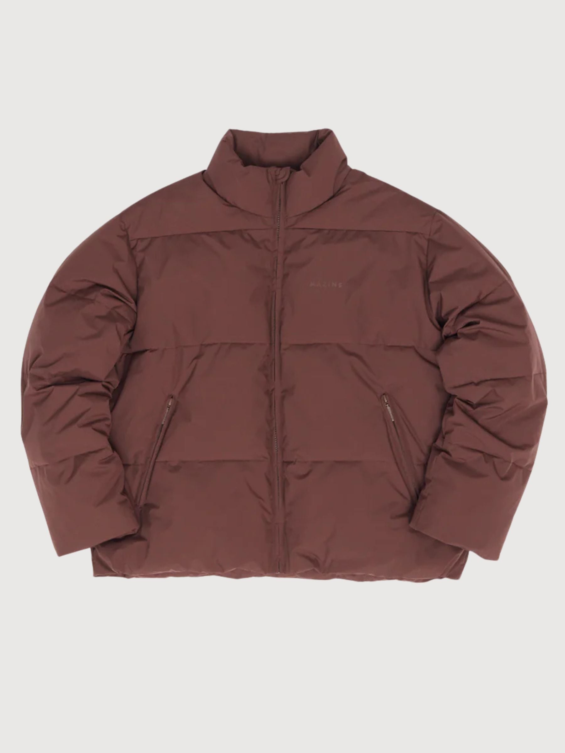 Giacca imbottita vestibilità ampia marrone donna | Mazine