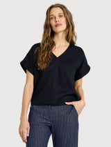Blouse Tencel Midnight Woman | Lanius