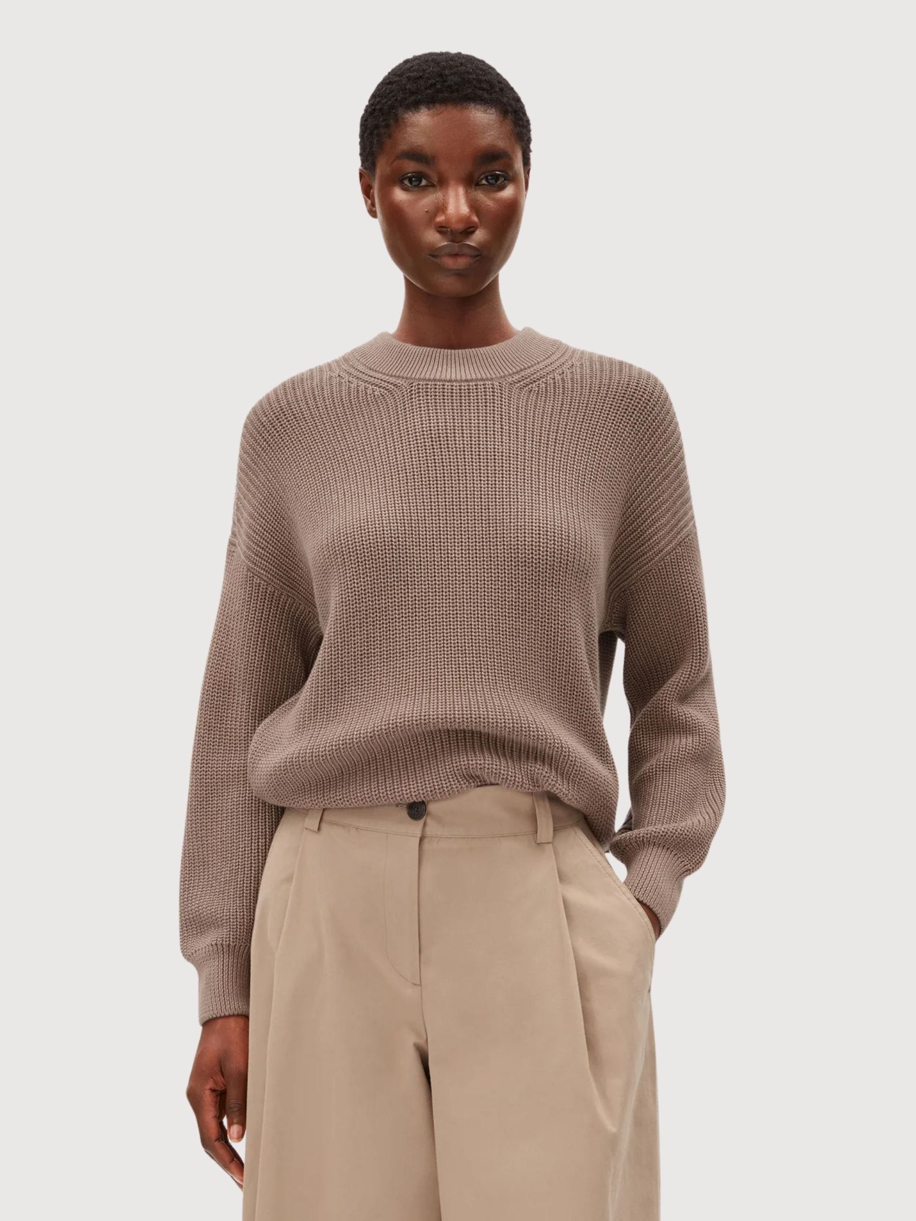 Knit Sweater Vanise Cinnamon Dusk | Armedangels