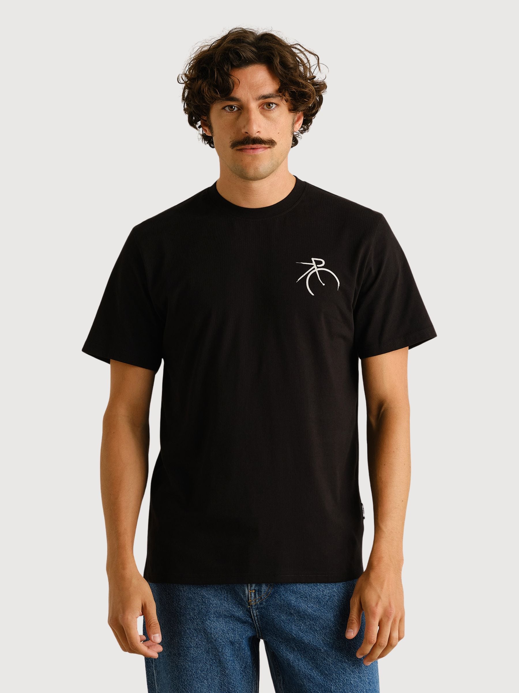 T-shirt Stockholm Painted Side Bike Black