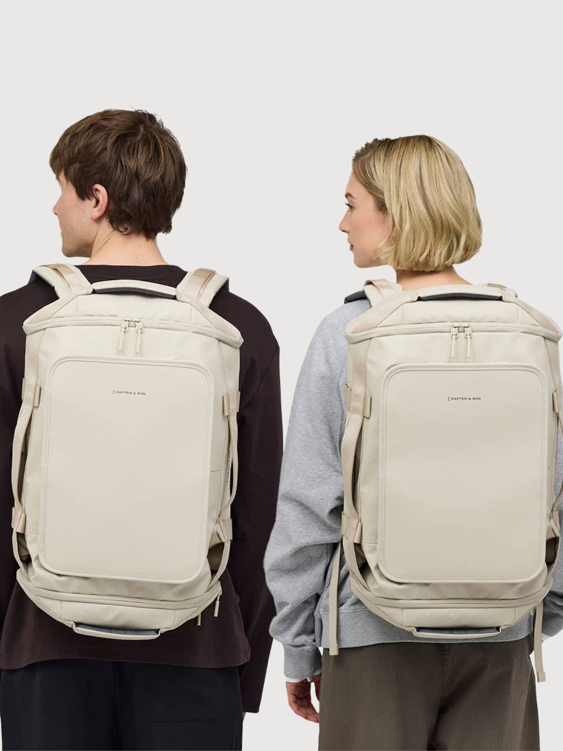 Backpack Lisbo Duffle Small Beige | Kapten & Son