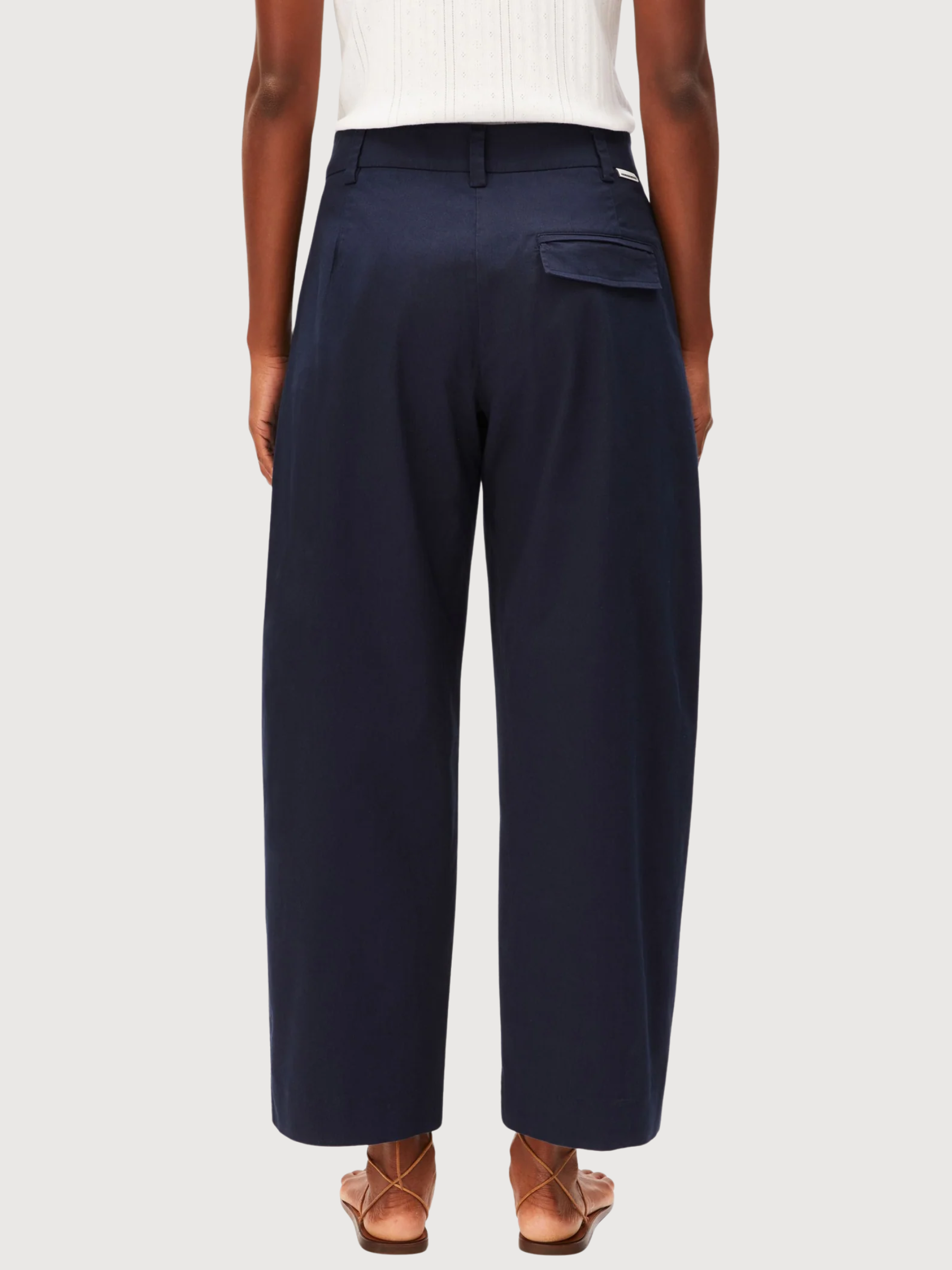 Pantalone Barrel in Twill Night Sky | Armedangels