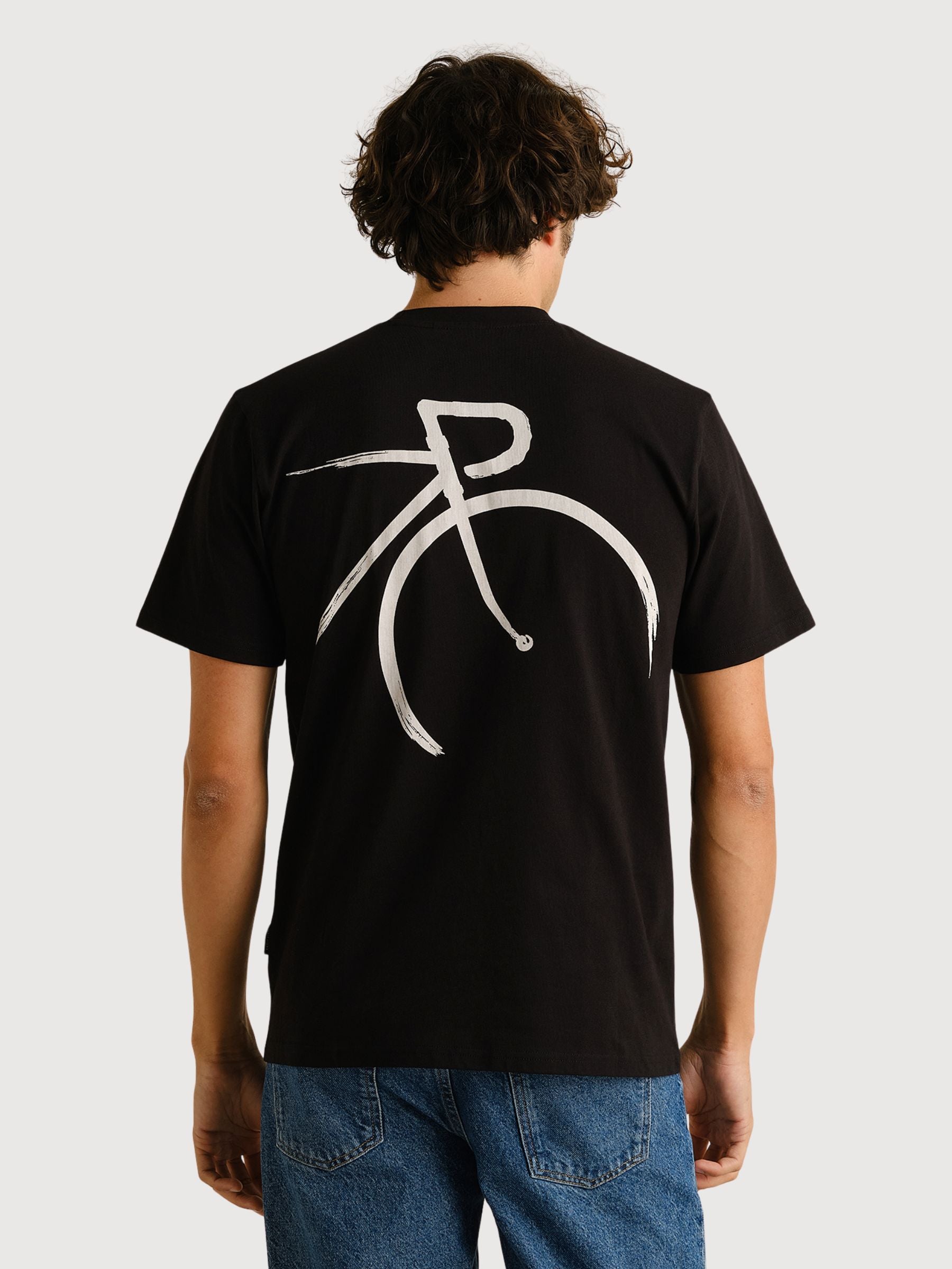 T-shirt Stockholm Painted Side Bike Black