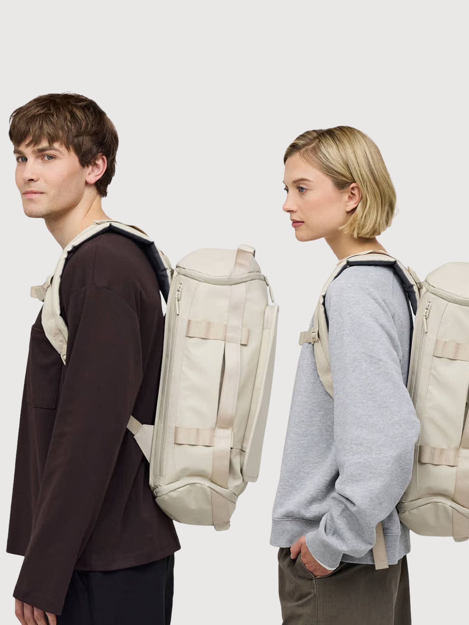 Backpack Lisbo Duffle Small Beige | Kapten & Son