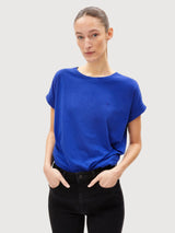 T-Shirt Idaara Stripes Dynamo Blue | Armedangels