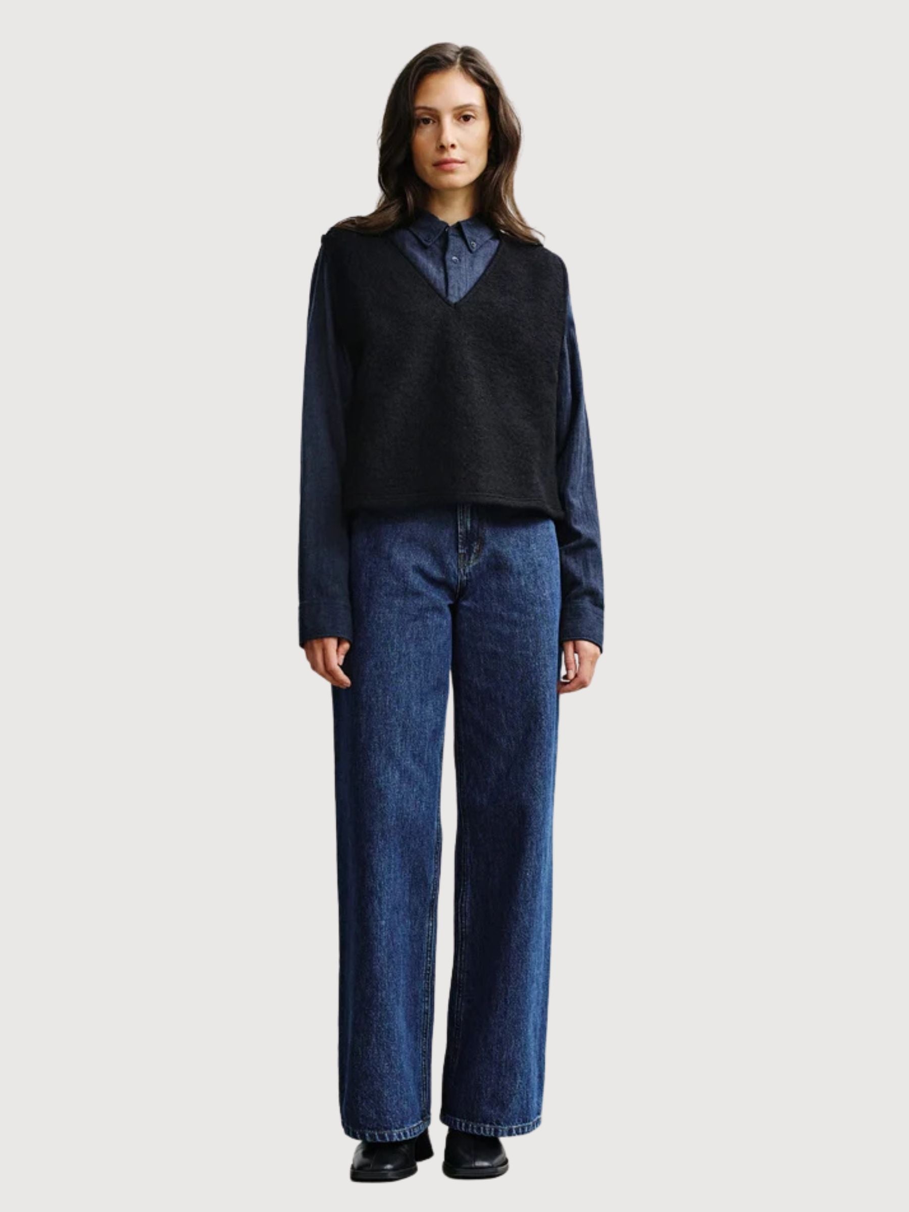 Vest Cropped True Black Woman | Rotholz