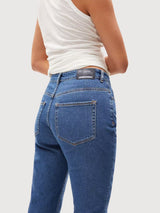 Lejaani High Waist Jeans Blue Base in Cotone Organ | Armedangels