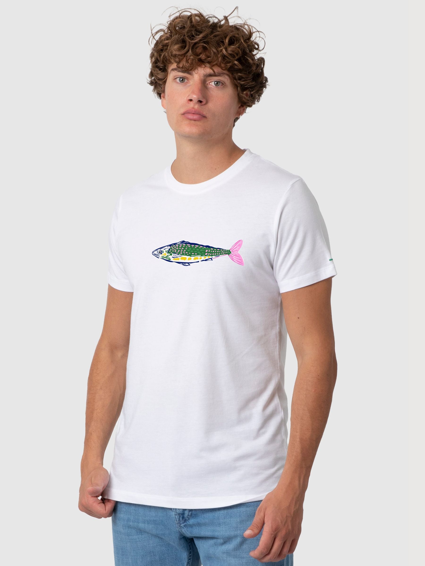 Daniel T-shirt Fish White | Re-Bello