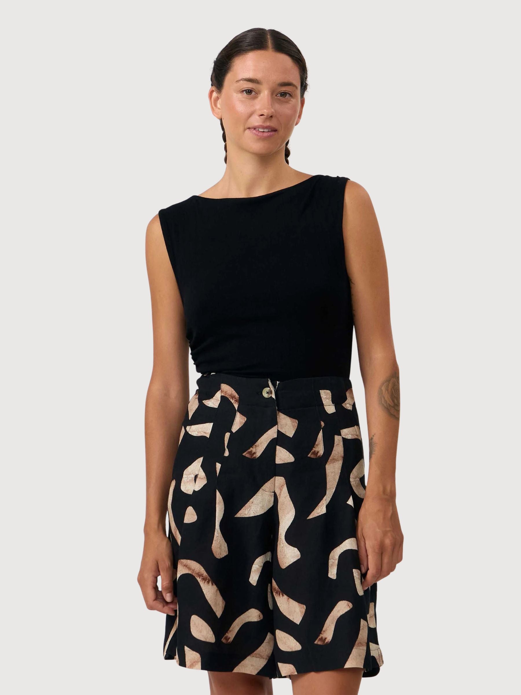 Pantalone Salor Bermuda Stampa Stone | Suite13lab