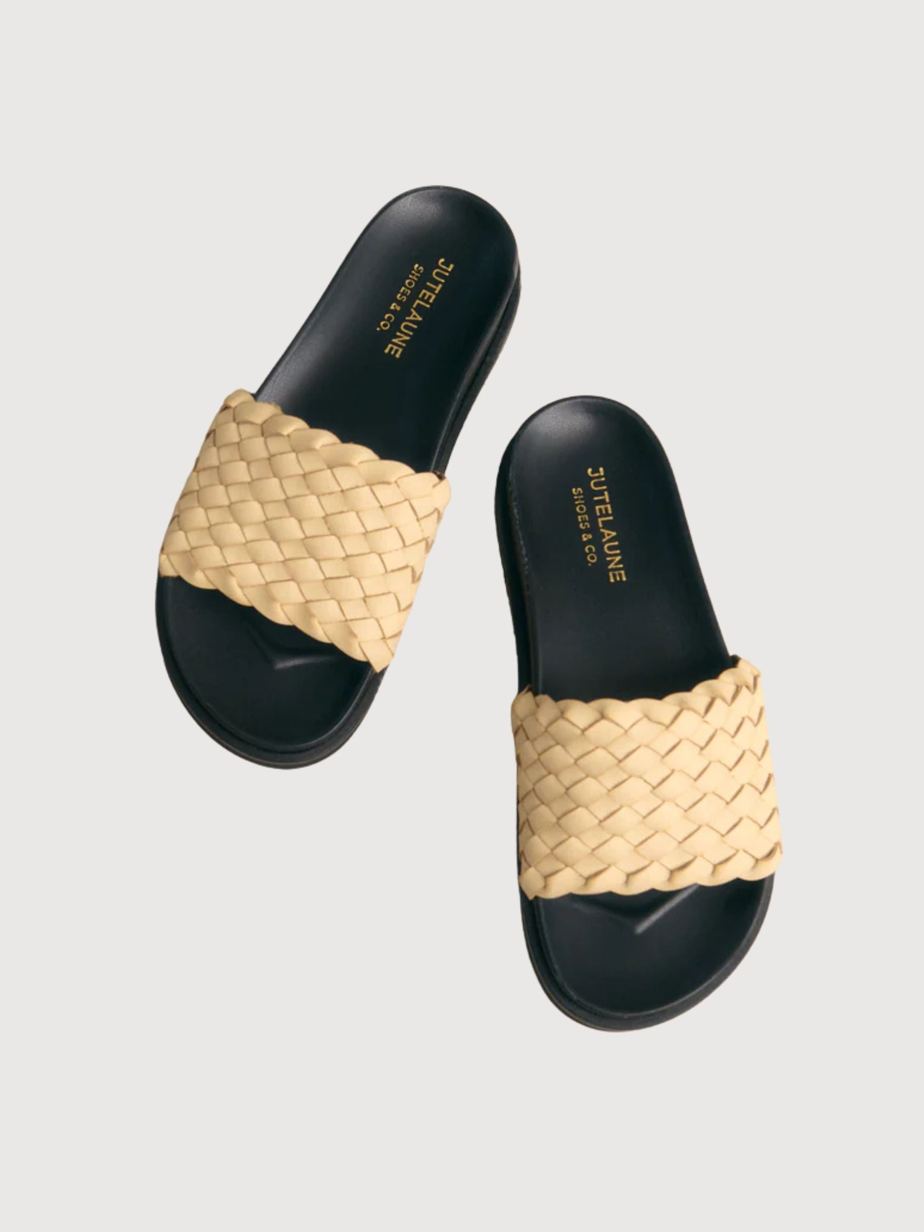 HILMA BRAIDED CHUNKY SANDALS BEIGE | JUTELAUNE