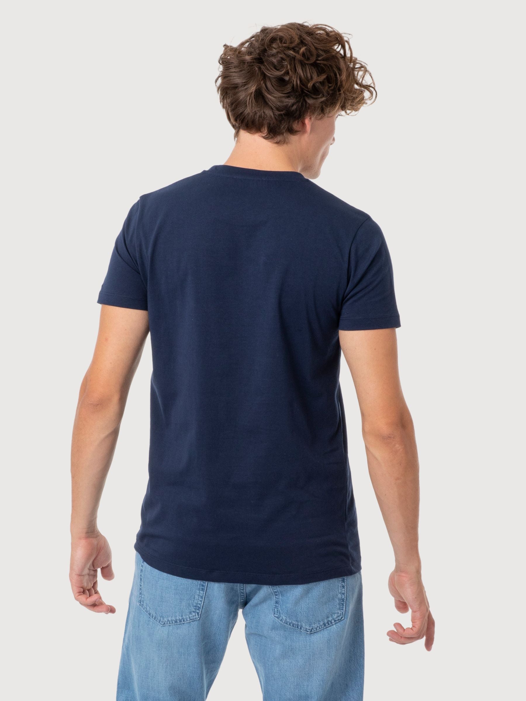Daniel Basic T-Shirt Man Dark Blue | Re-Bello