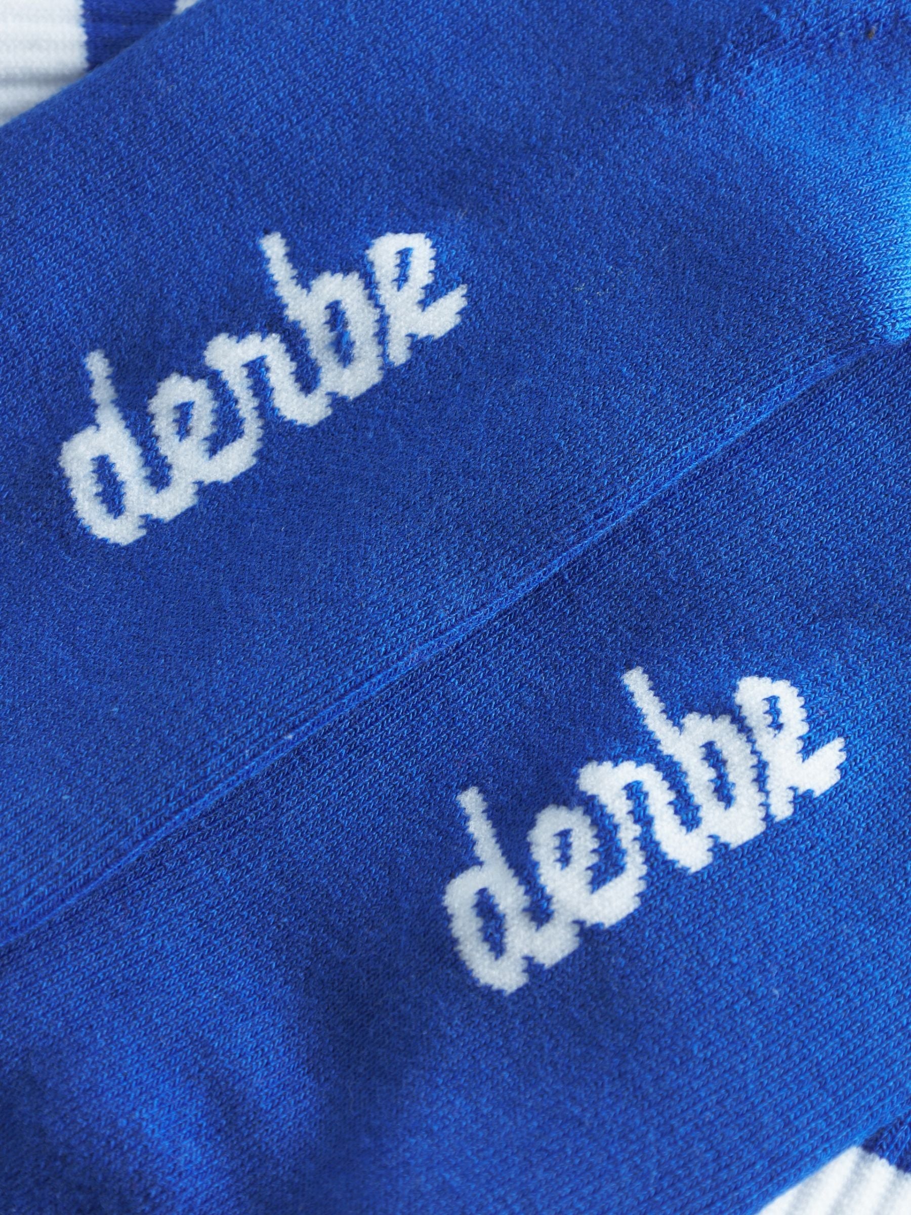 Basic Short gestreift Princess Blau/Weiß | Derbe