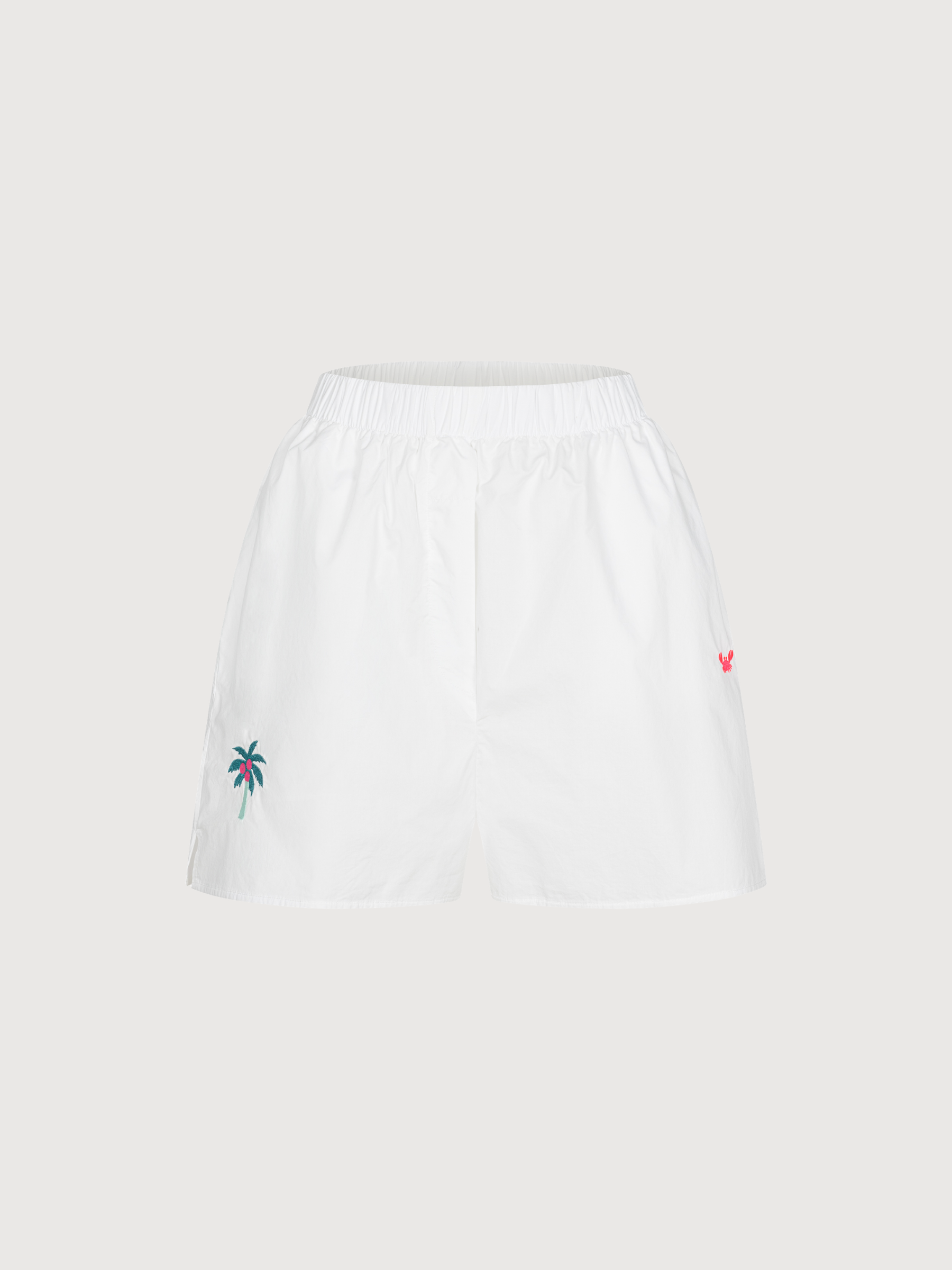 Shorts Popeline White Woman Cotton | Another Brand
