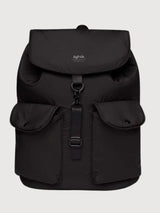Backpack Knapsack Tech Black  in Recycled Polyester | Lefrik