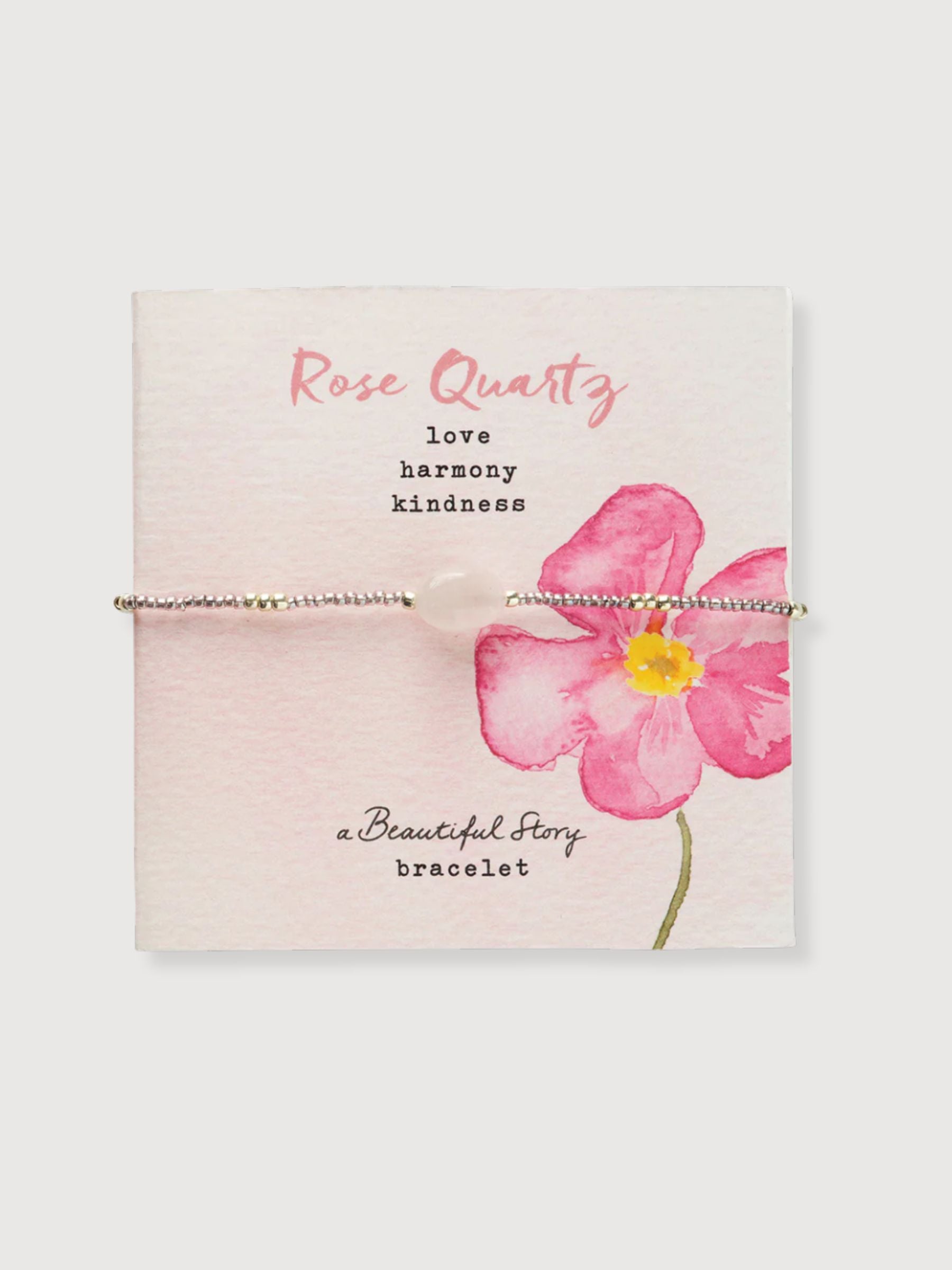 Bracciale con Quarzo Rosa | A Beautiful Story