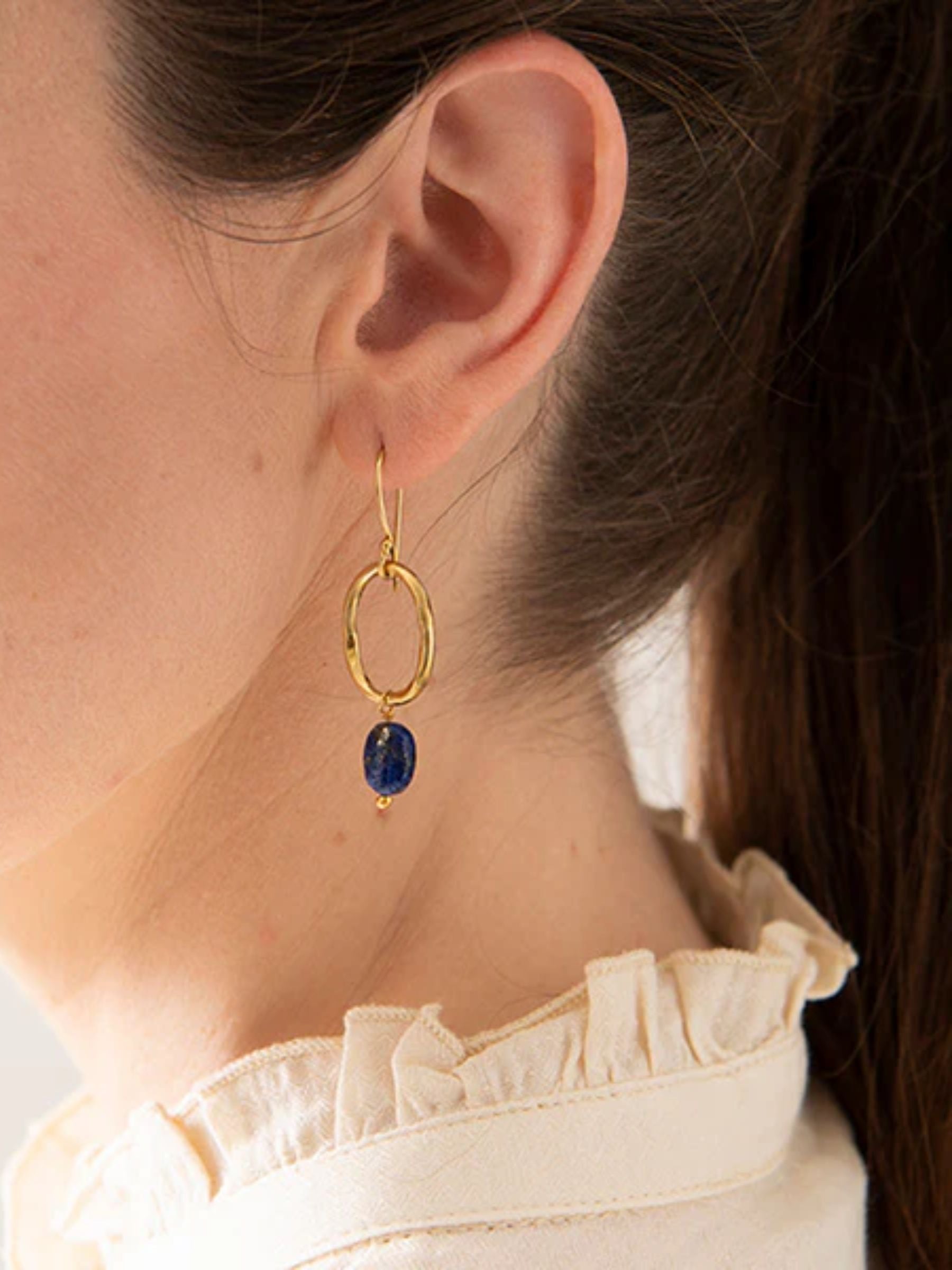 Earrings Graceful Lapis Lazuli | A Beautiful Story