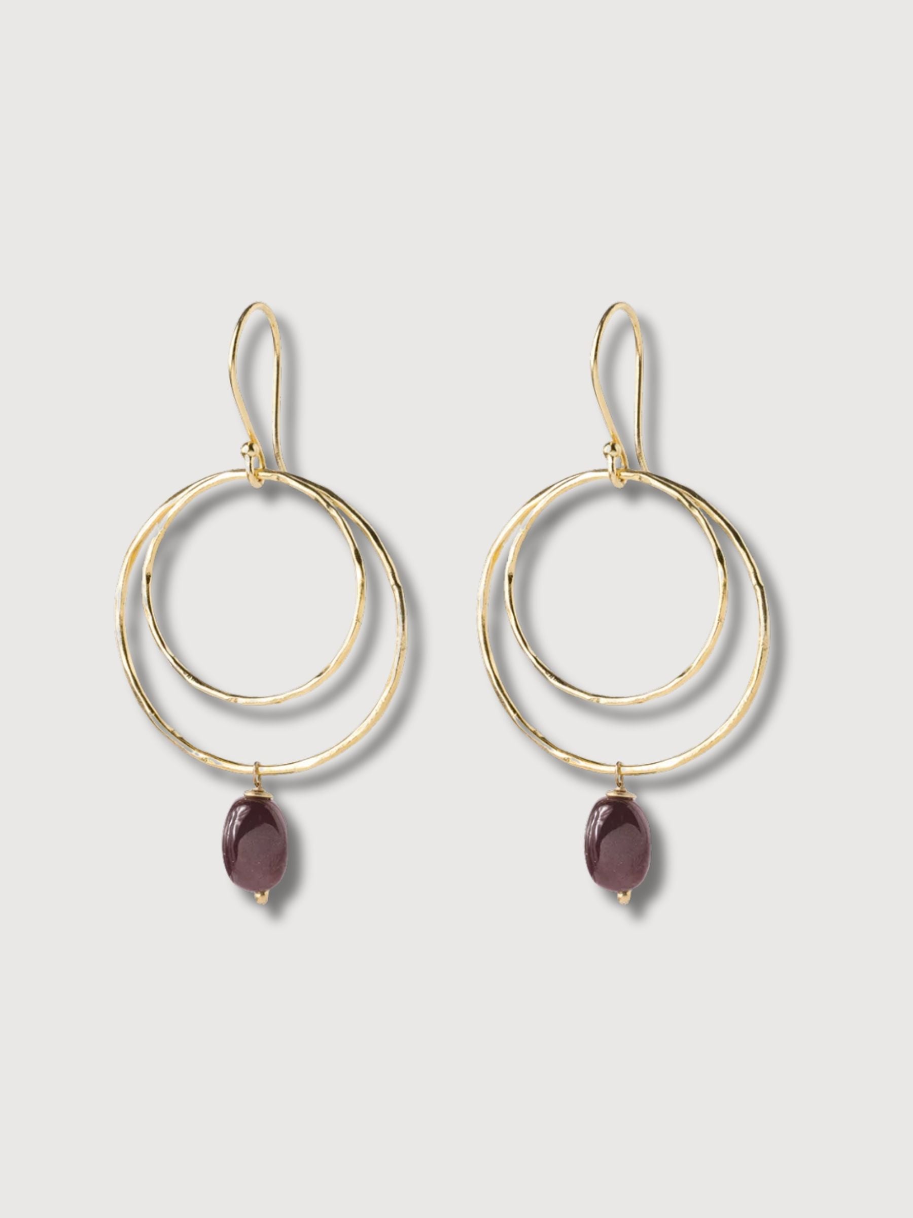 Enjoyable Earrings Garnet | A Beautiful Story