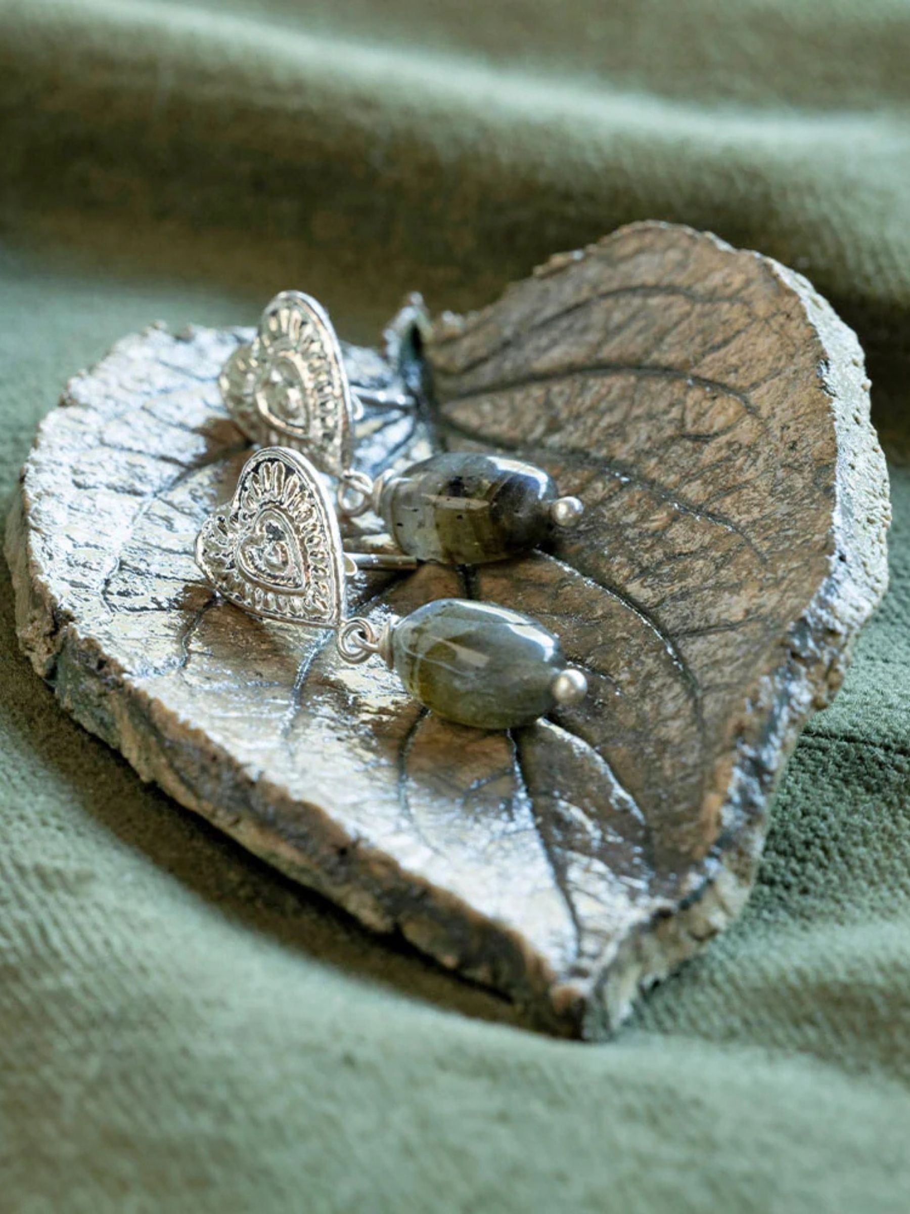 Orecchini di labradorite celeste SP | A Beautiful Story