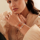 Bracelet Aesthetic Blue Lace Agate Moonstone | A BEAUTIFUL STORY