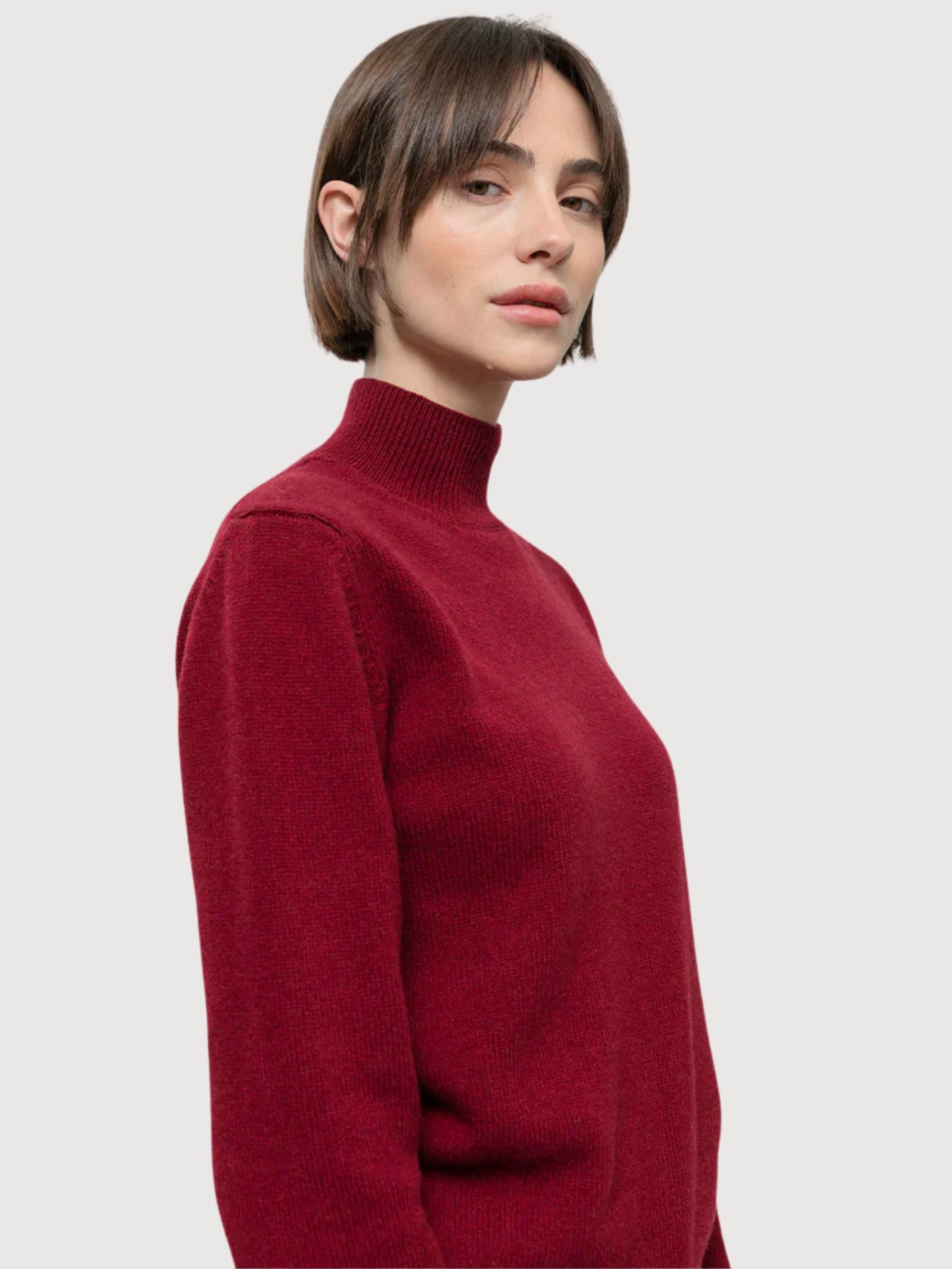 Ada Rosso Vinaccia Cashmere Pullover Woman | Rifò