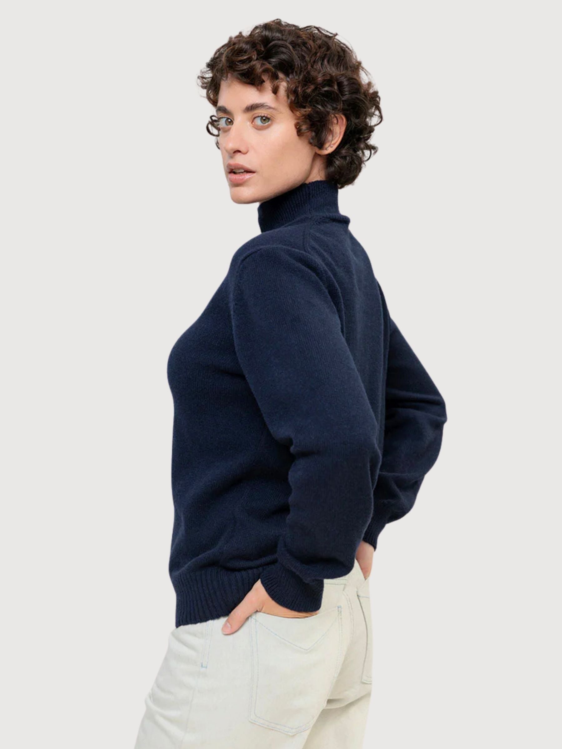 Ada Blue Mora Cashmere Pullover Woman | Rifò