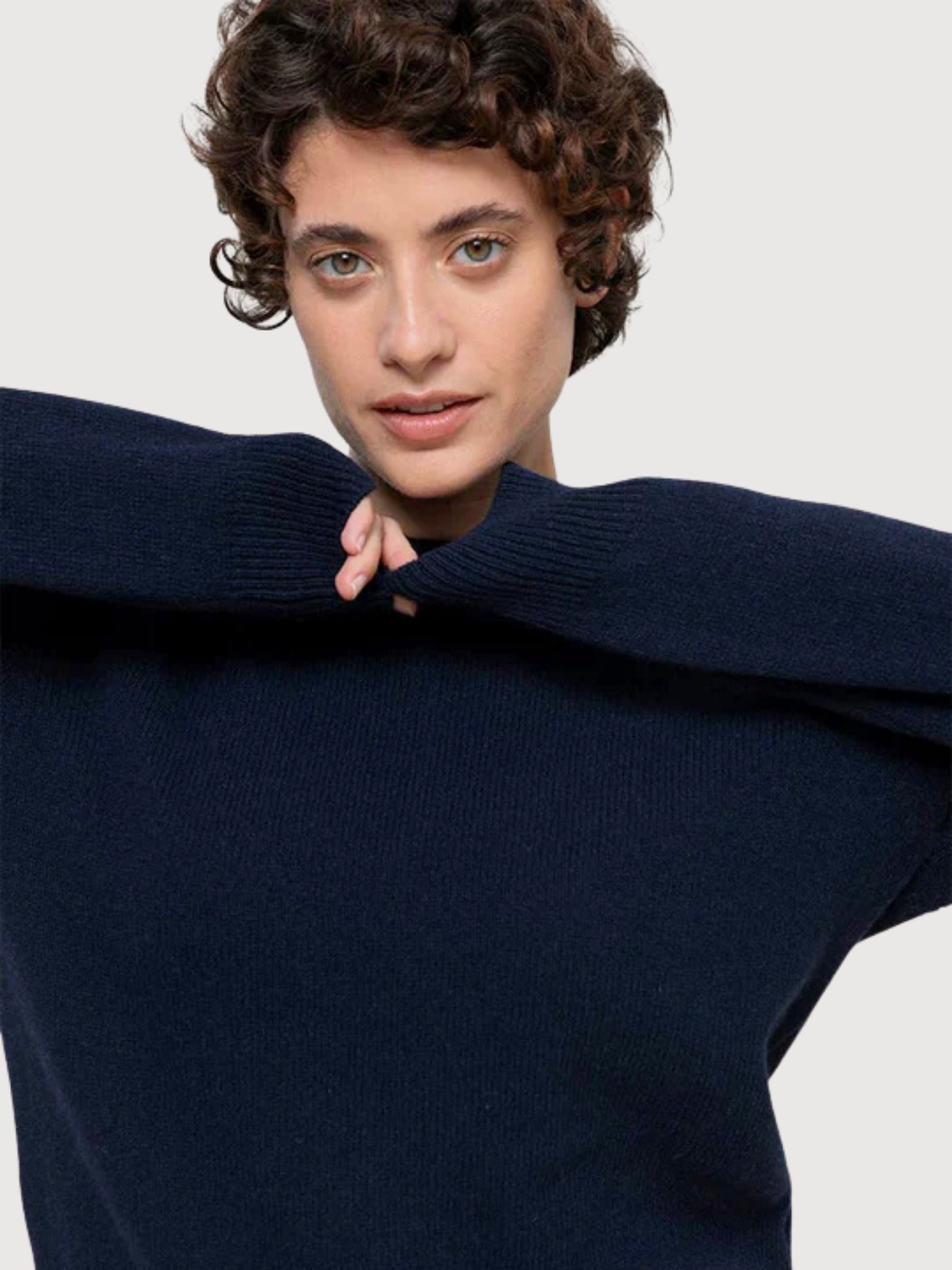 Ada Blue Mora Cashmere Pullover Woman | Rifò