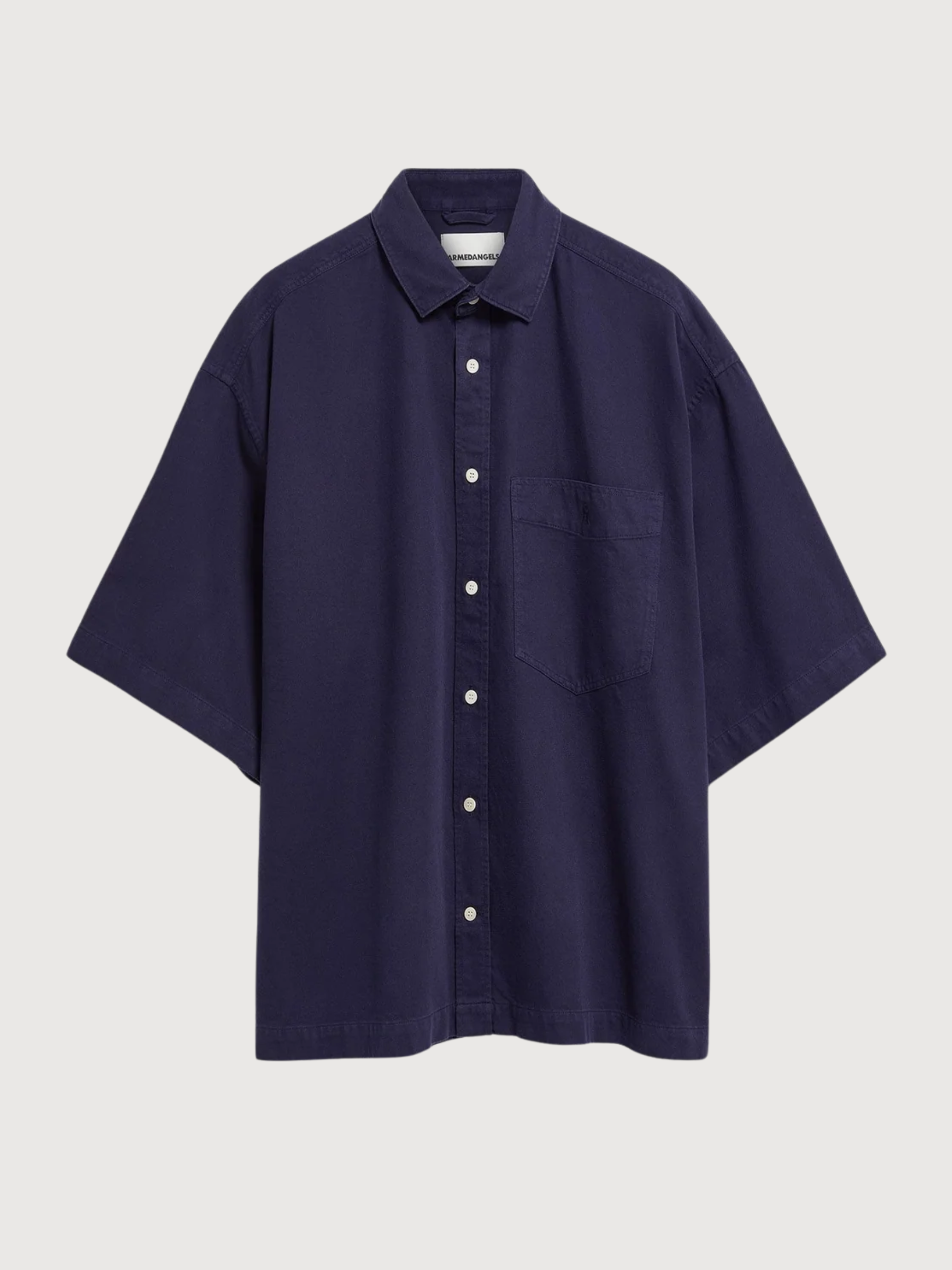 Kurzarmhemd Tinted Navy | Armedangels