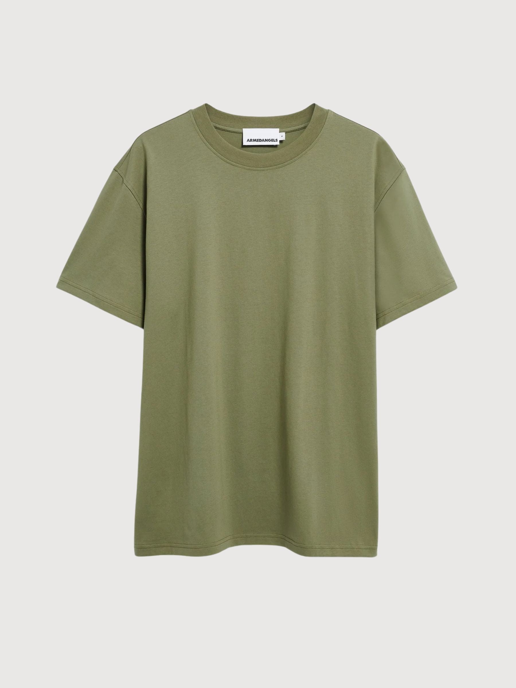 T-shirt di peso medio Maarkos Fatigue Green | Armedangels