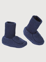 Shoes Boiled Wool Dark Blue Baby | Disana