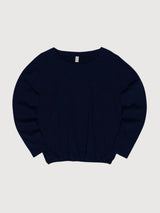 Longsleeve Jersey Knit Dark Blue Woman | Mazine