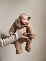 Boiled Wool Overal Caramel