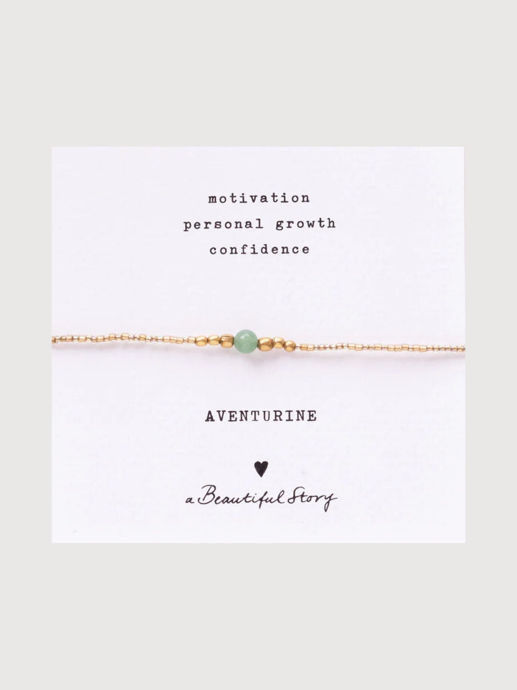 Bracelet Iris Card Aventurine | A Beautiful Story