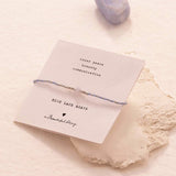 Armband Iris Kordel Spitze Blau Achat Silber | A BEAUTIFUL STORY