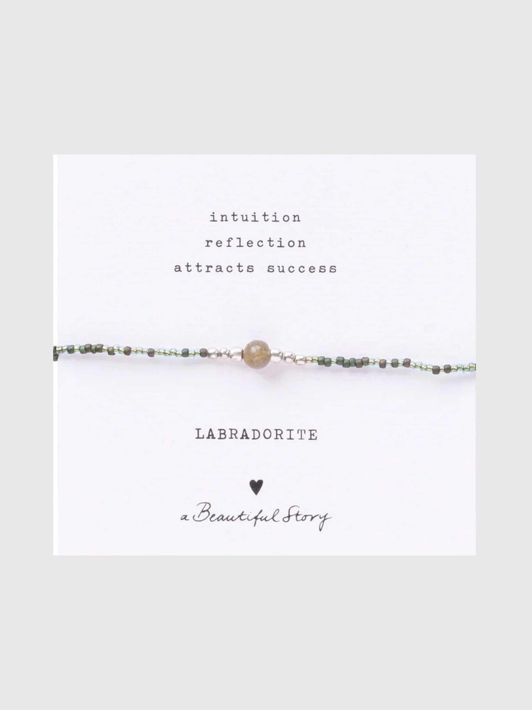 Silis Card Labradorit Silberarmband | A Beautiful Story