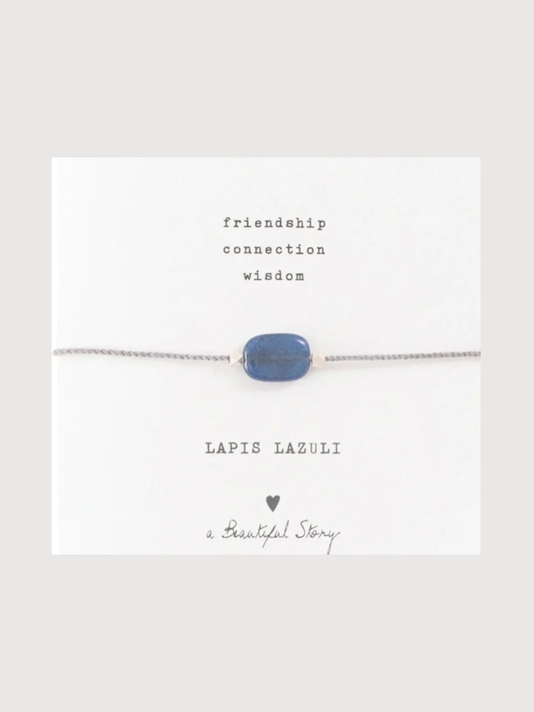 Armband Edelsteinkarte Lapis Lazuli | A Beautiful Story