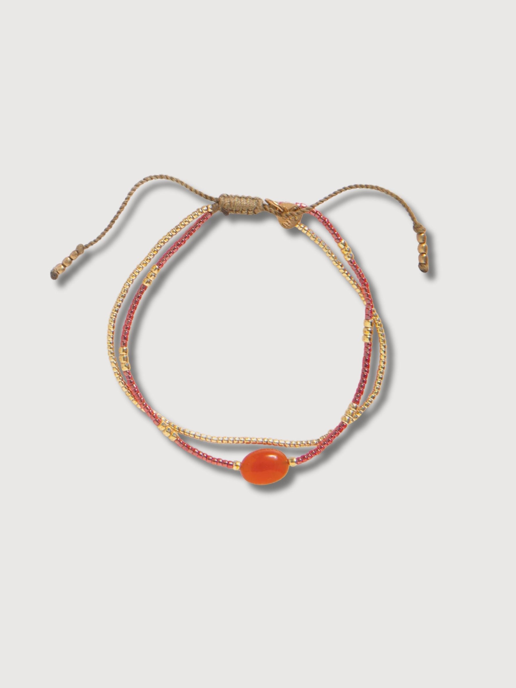 Feeling Carnelian GP Bracelet | A Beautiful Story