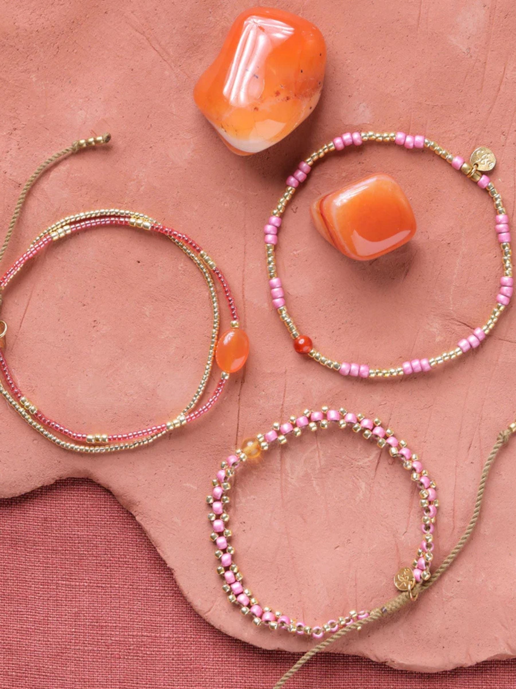 Feeling Carnelian GP Bracelet | A Beautiful Story