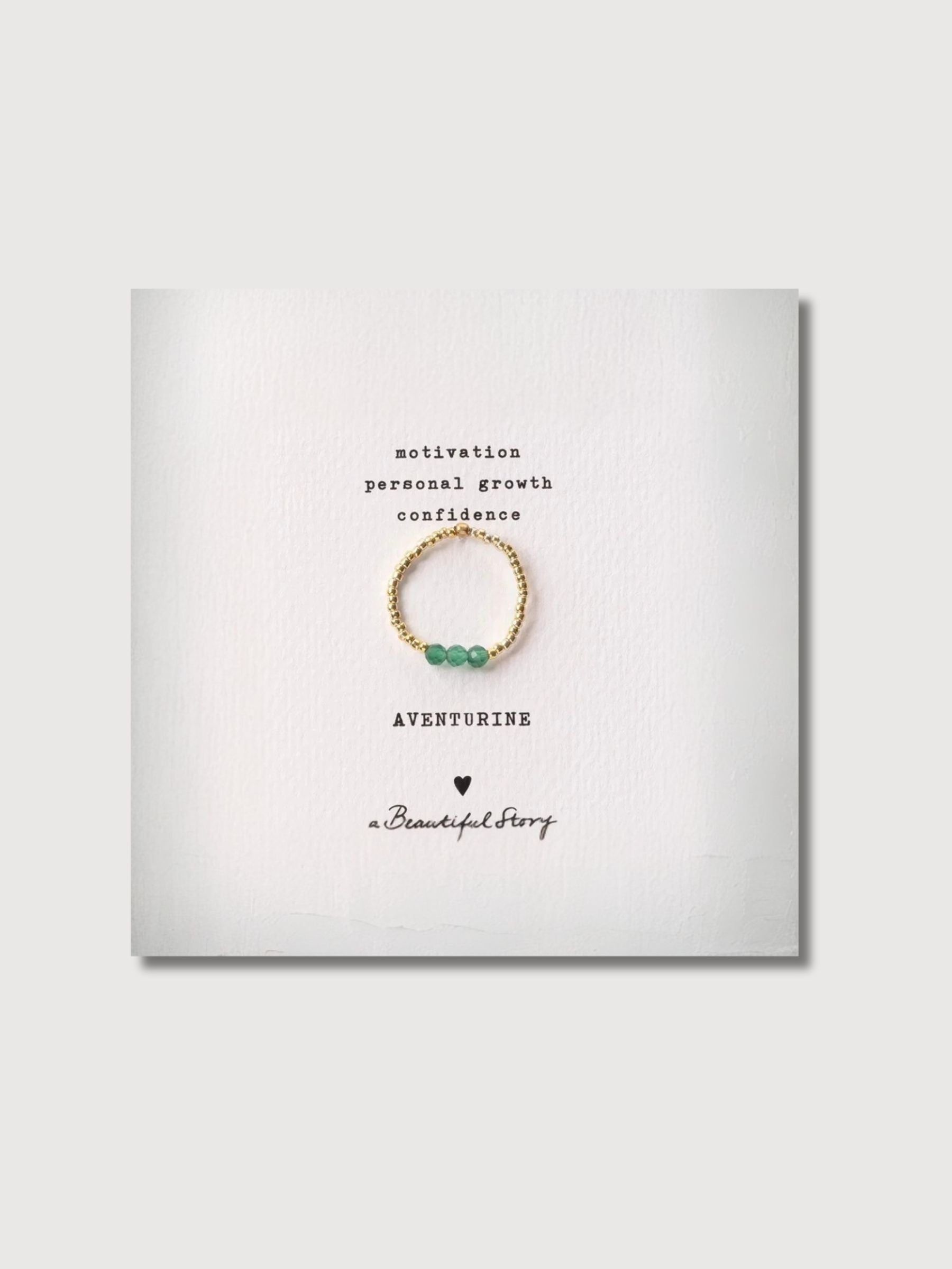 Clarity Aventurin-Ring GC | A Beautiful Story