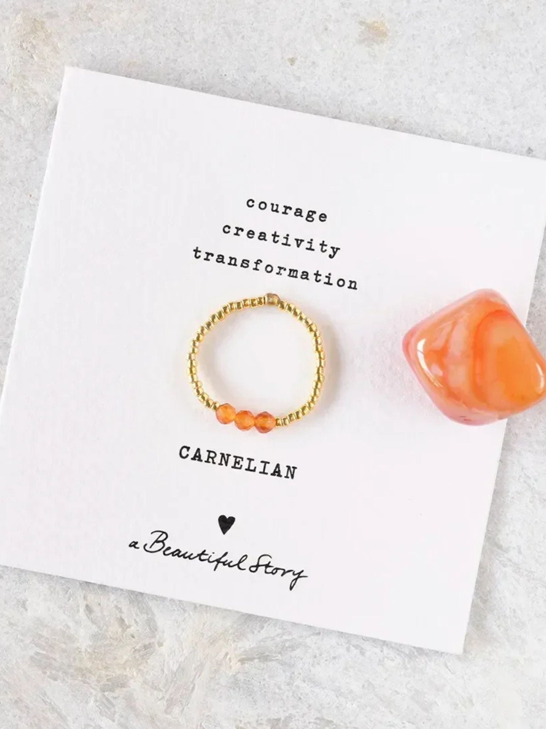 Clarity Karneolring GC | A Beautiful Story