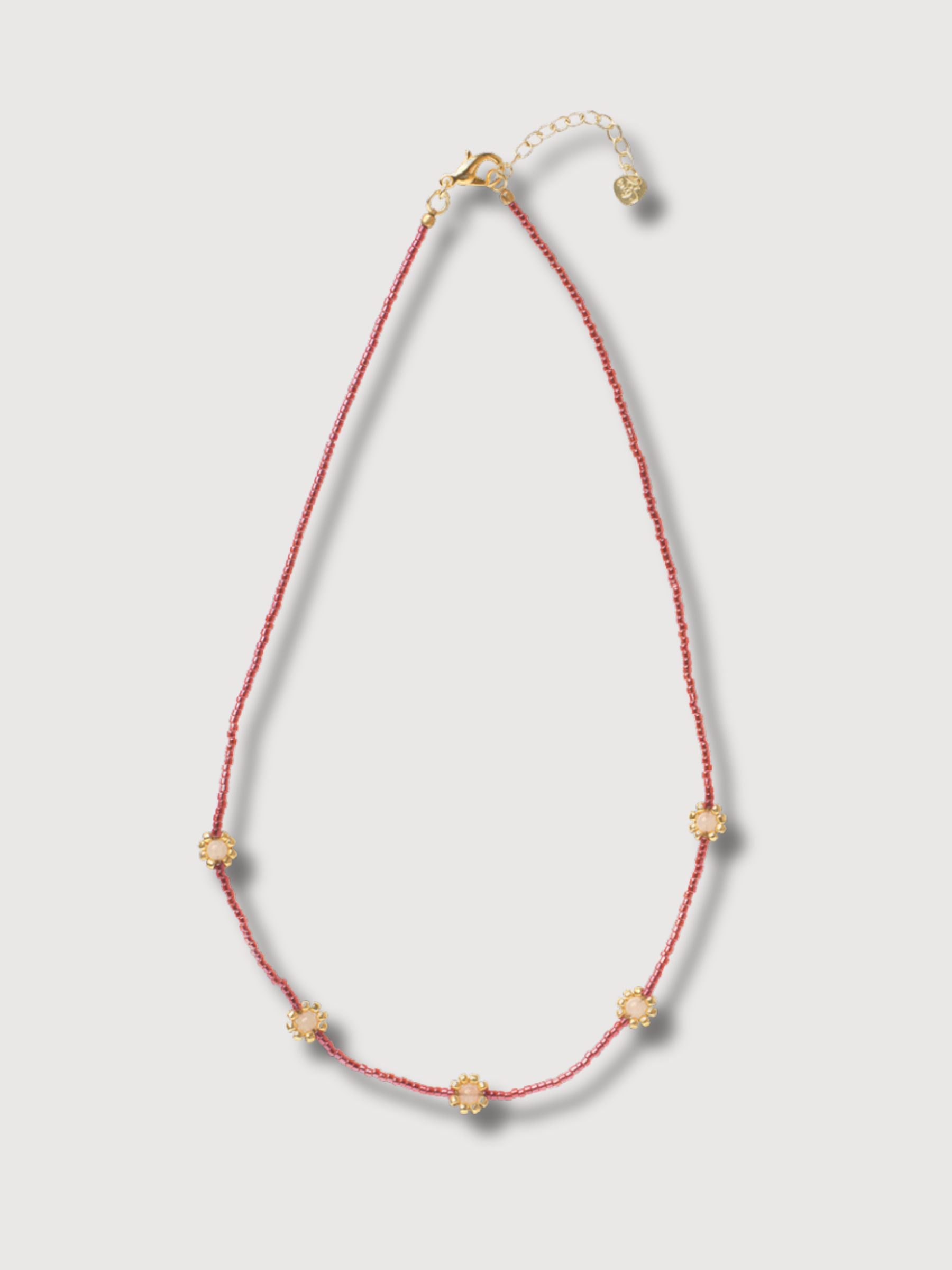 Collana Flourish Di Quarzo Rosa | A Beautiful Story