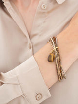 Nirmala Bracelet Tiger'S Eye Gold | | A BEAUTIFUL STORY