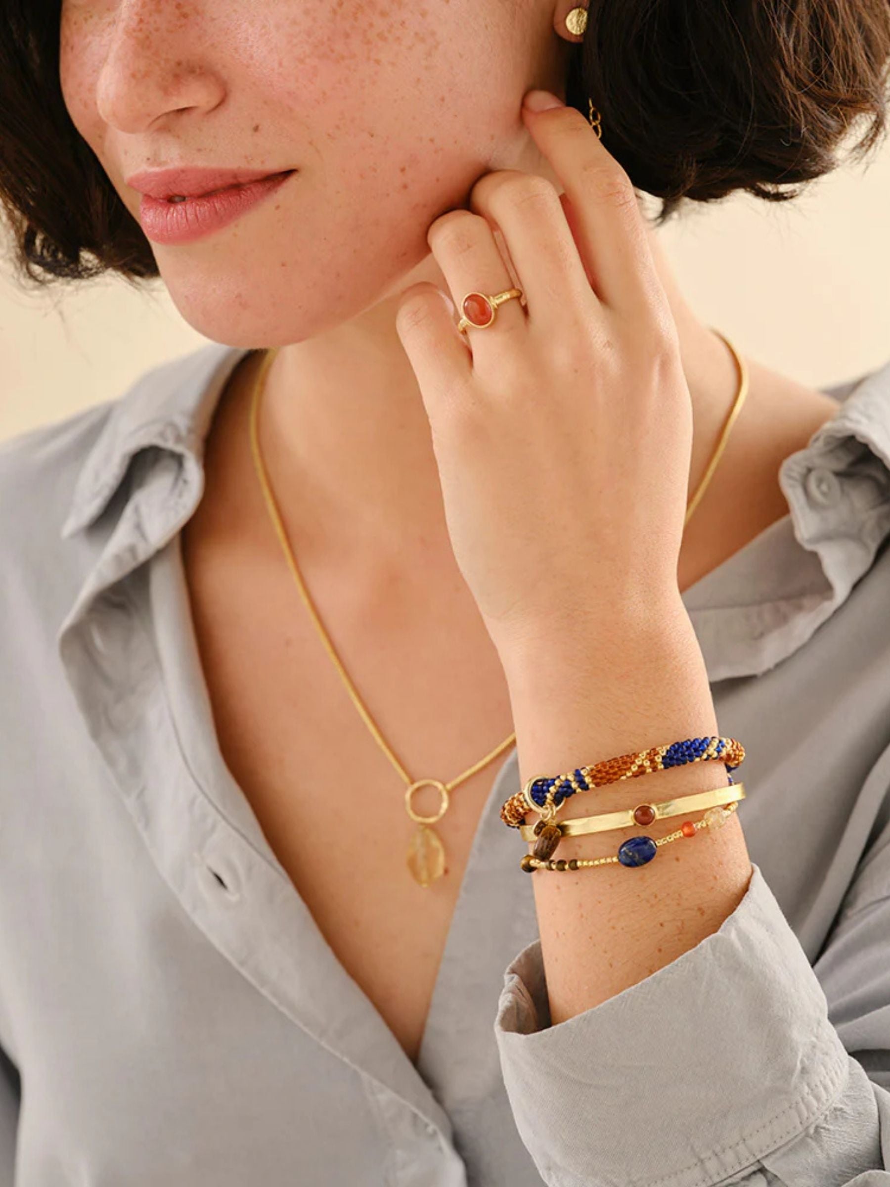 Bracciale Amuse con mix di pietre preziose in lapislazzuli GC | A Beautiful Story