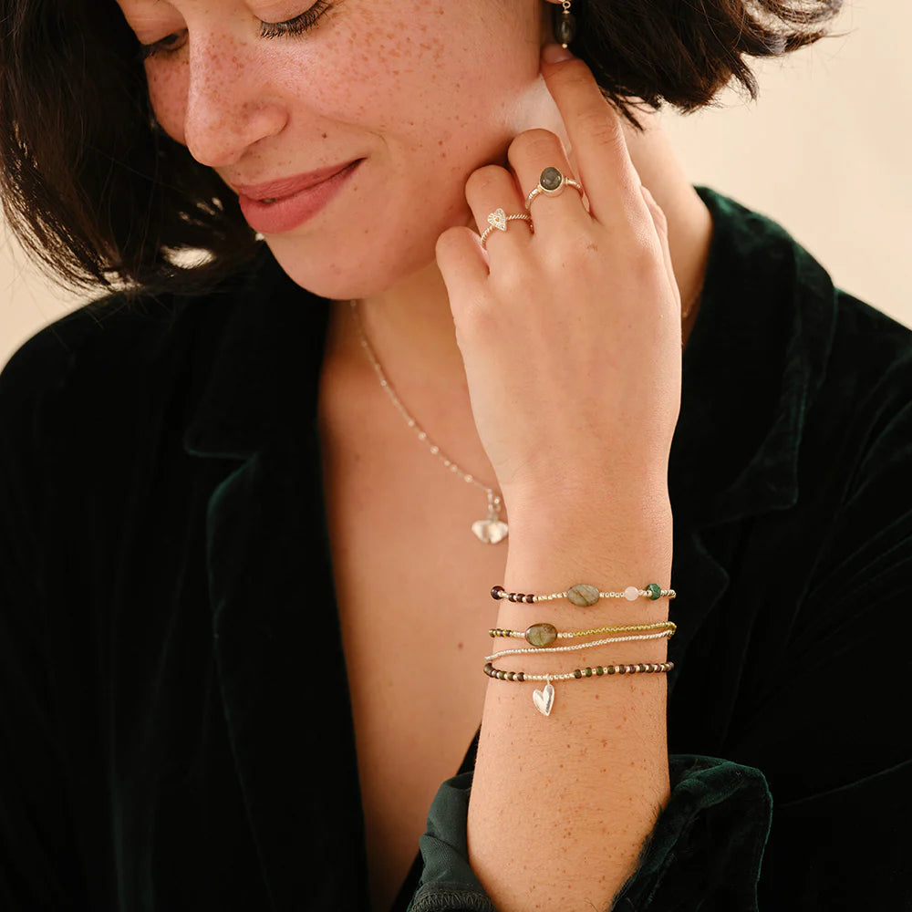 Amuse Labradorite Gemstone Mix Bracelet SC