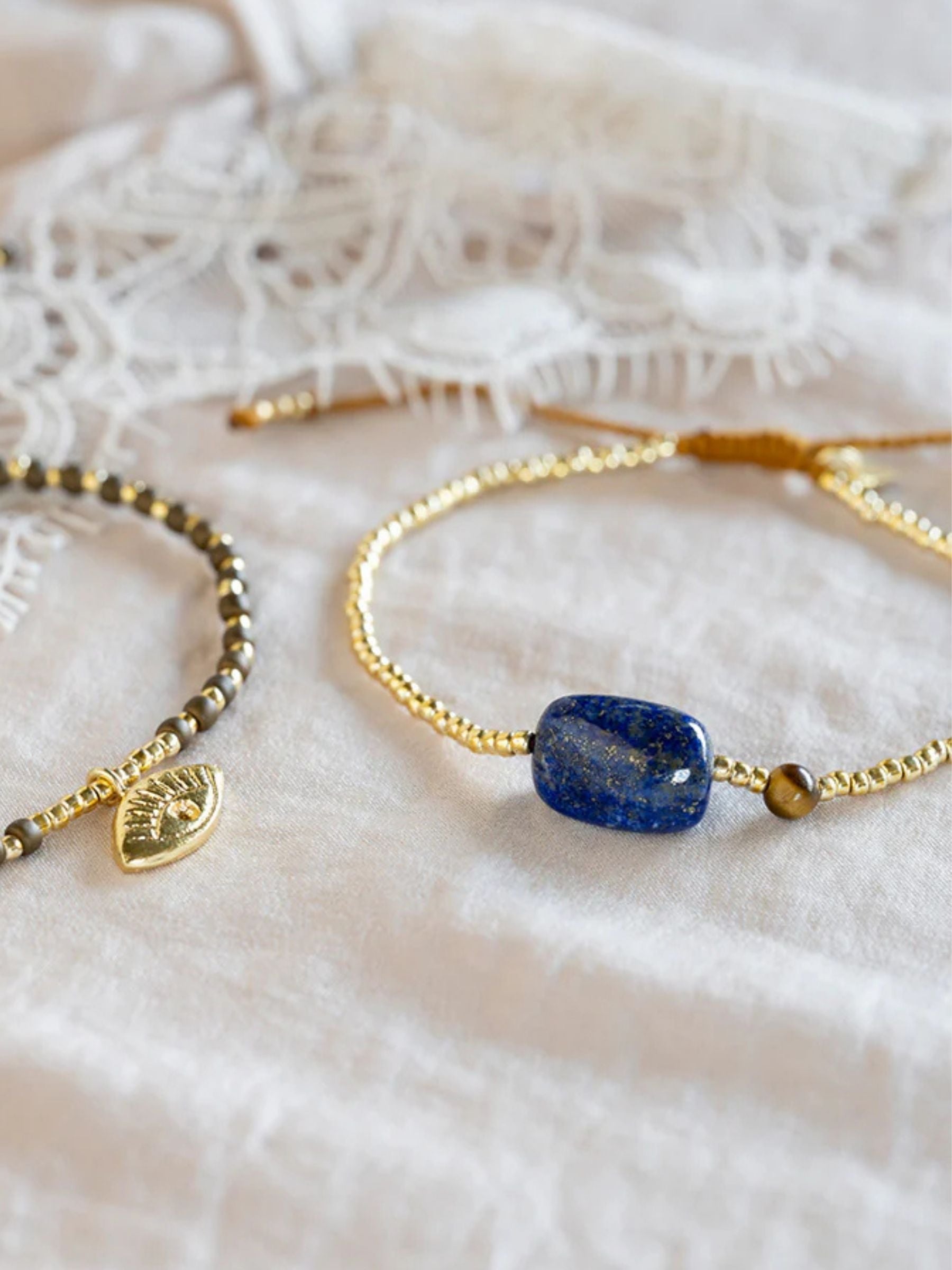 Überraschungs-Armband aus Lapislazuli und Tigerauge | A Beautiful Story