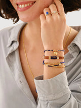 Hoping Bracelet Lapis Lazuli Gold | A Beautiful Story