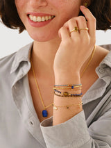 Lapis Lazuli Tiger Eye Bracelet GC | A Beautiful Story